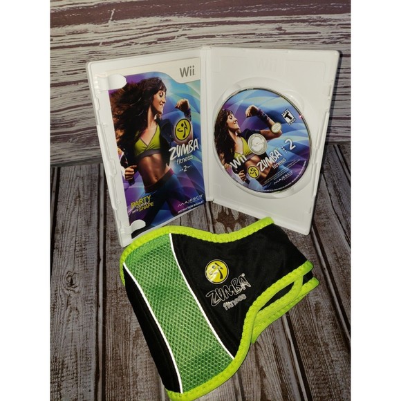 Video Games & Consoles Wii Zumba Fitness 2 With Clean Fitness Belt
